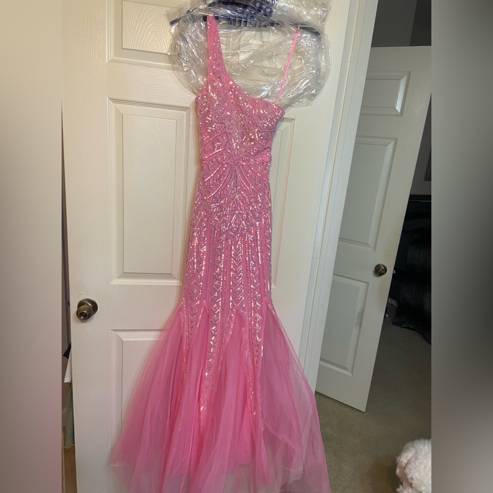 Pink gown dress